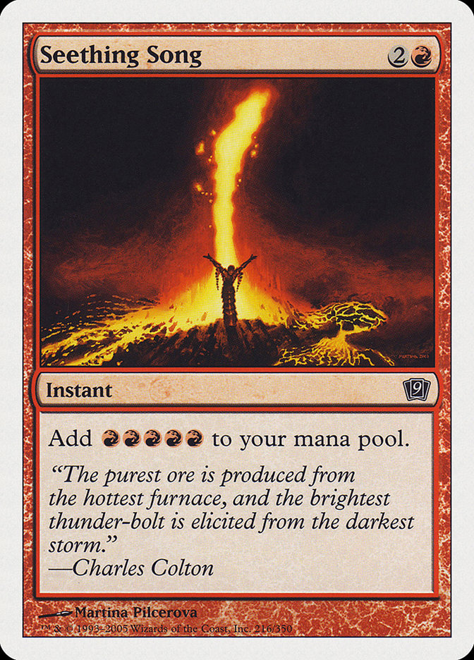 Seething Song [Ninth Edition] Magic: The Gathering