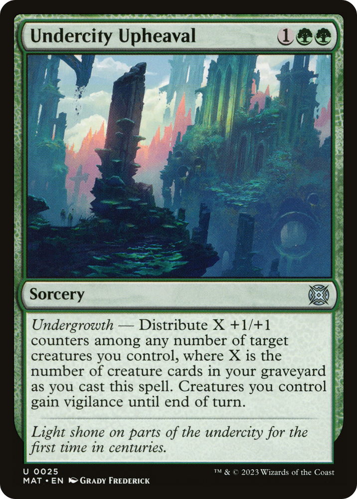 Undercity Upheaval [March of the Machine: The Aftermath] Magic: The Gathering