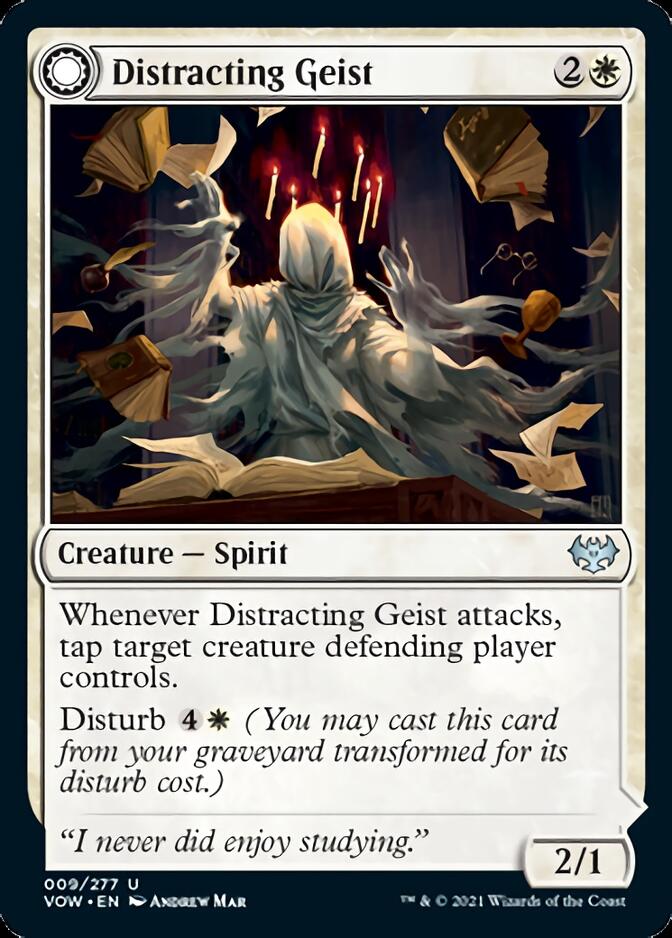 Distracting Geist // Clever Distraction [Innistrad: Crimson Vow] Magic: The Gathering