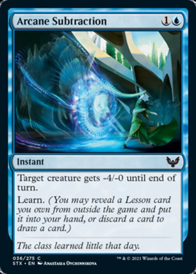Arcane Subtraction [Strixhaven: School of Mages] Magic: The Gathering