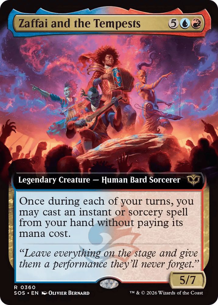Zaffai and the Tempests (Extended Art) [Secrets of Strixhaven]