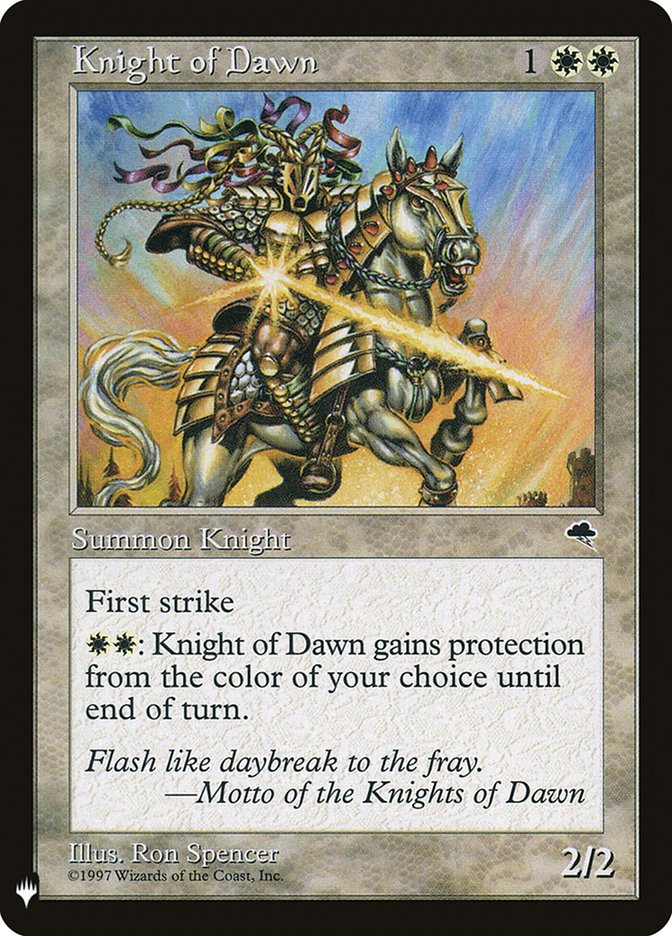 Knight of Dawn [Mystery Booster] Magic: The Gathering