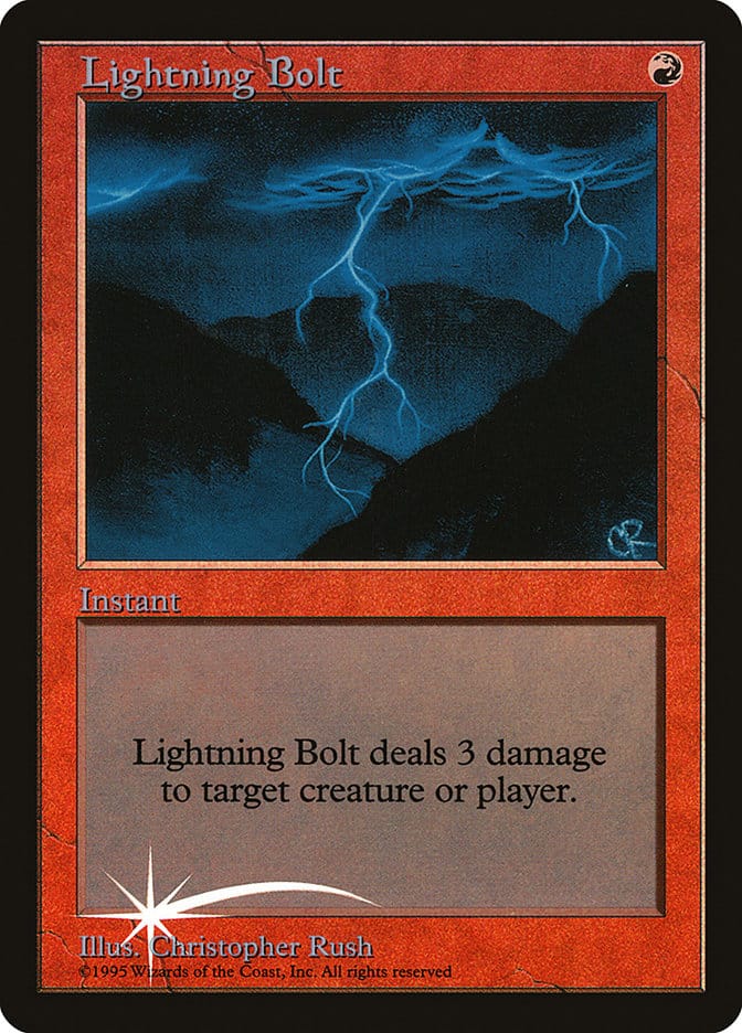 Lightning Bolt [Judge Gift Cards 1998] Magic: The Gathering