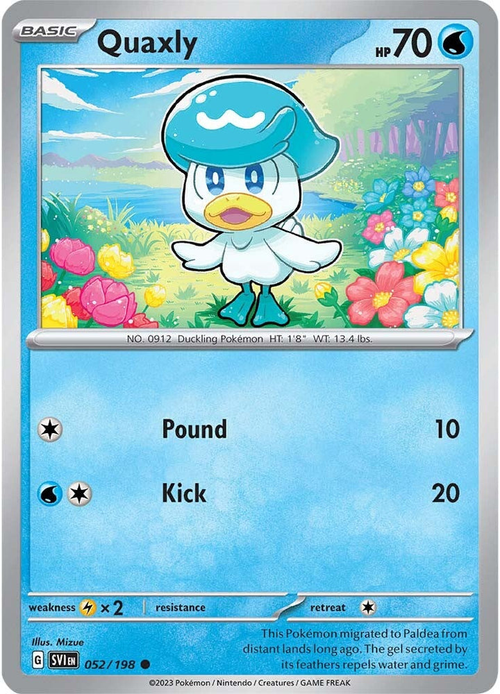 Quaxly (052/198) [Scarlet & Violet: Base Set] Pokémon