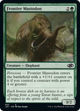 Frontier Mastodon [Jumpstart 2022] Magic: The Gathering