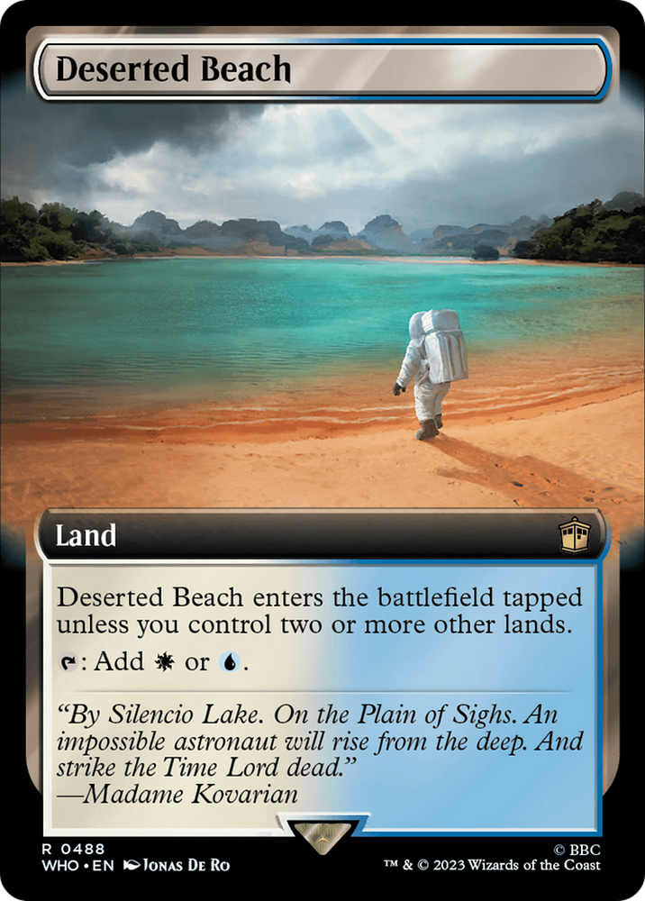Deserted Beach (Extended Art) [Doctor Who] Magic: The Gathering