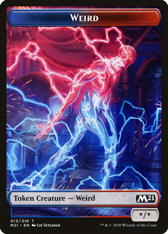 Pirate // Weird Double-Sided Token [Core Set 2021 Tokens] Magic: The Gathering