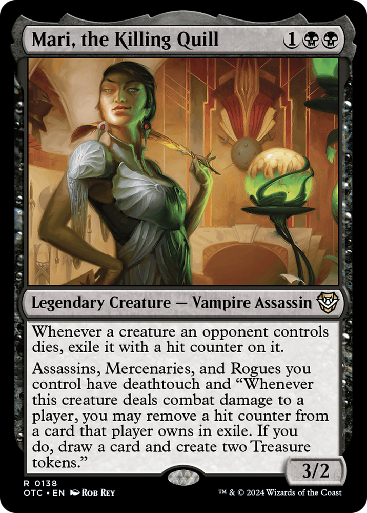 Mari, the Killing Quill [Outlaws of Thunder Junction Commander] Magic: The Gathering