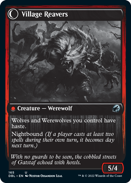 Village Watch // Village Reavers [Innistrad: Double Feature] Magic: The Gathering