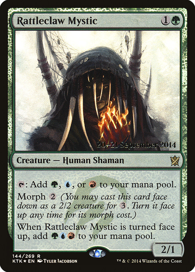 Rattleclaw Mystic [Khans of Tarkir Prerelease Promos] Magic: The Gathering