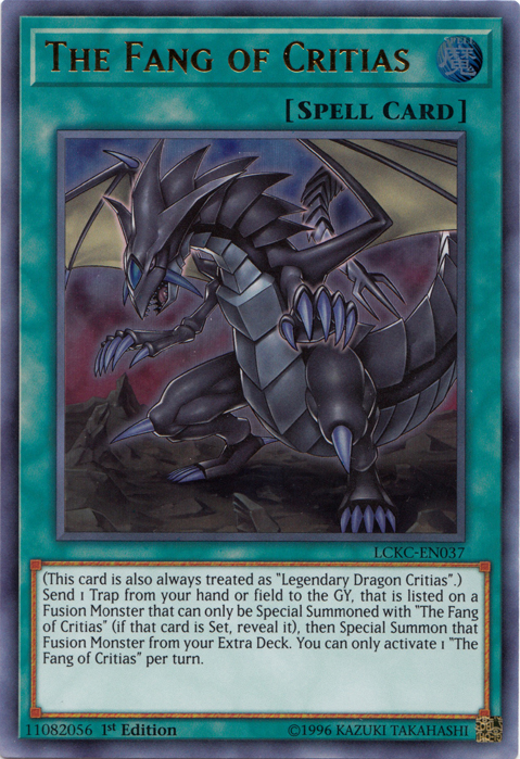 The Fang of Critias [LCKC-EN037] Ultra Rare Yu-Gi-Oh!