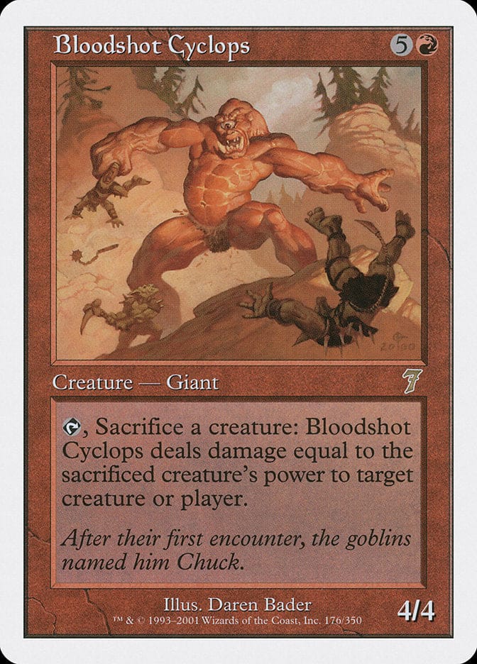 Bloodshot Cyclops [Seventh Edition] Magic: The Gathering