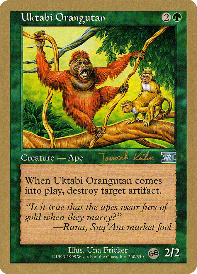 Uktabi Orangutan (Janosch Kuhn) (SB) [World Championship Decks 2000] Magic: The Gathering