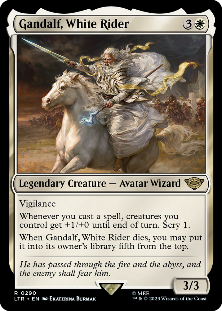Gandalf, White Rider [The Lord of the Rings: Tales of Middle-Earth] Magic: The Gathering