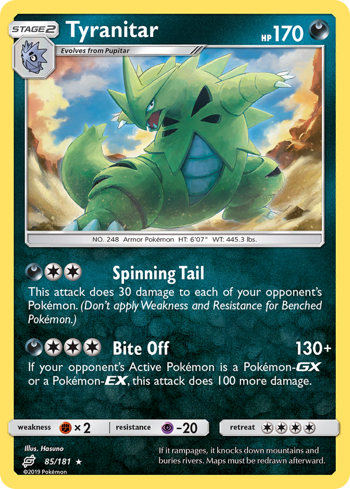 Tyranitar (85/181) [Sun & Moon: Team Up] Pokémon