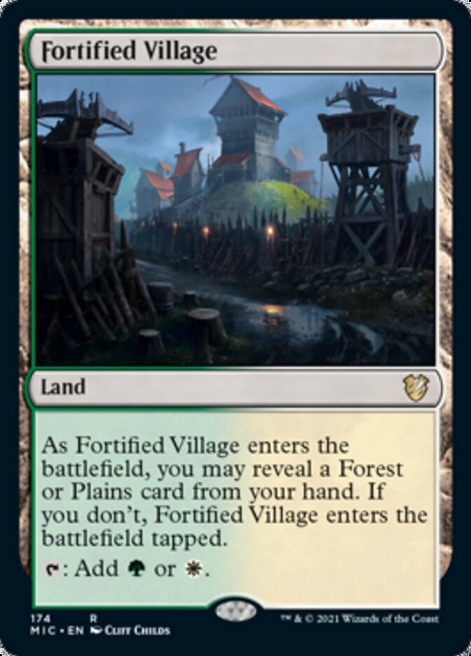 Fortified Village [Innistrad: Midnight Hunt Commander] Magic: The Gathering