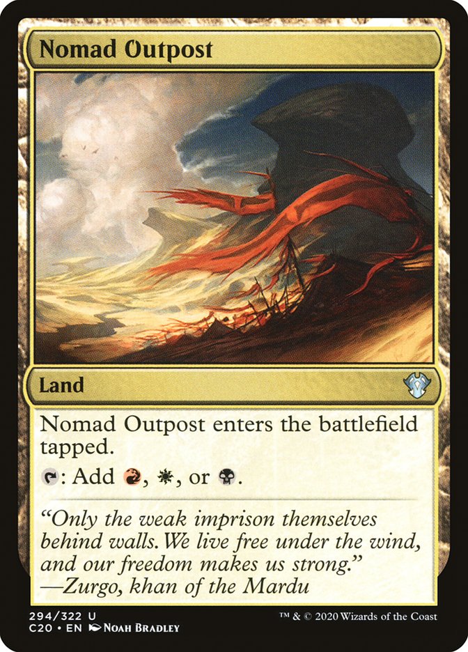 Nomad Outpost [Commander 2020] Magic: The Gathering
