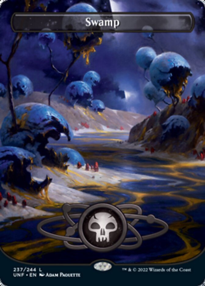 Swamp (237) (Planetary Space-ic Land) [Unfinity] Magic: The Gathering