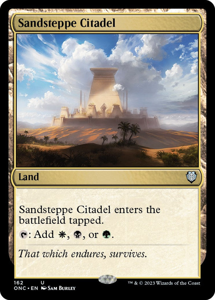 Sandsteppe Citadel [Phyrexia: All Will Be One Commander] Magic: The Gathering