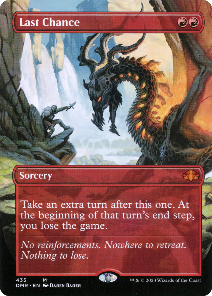 Last Chance (Borderless Alternate Art) [Dominaria Remastered] Magic: The Gathering