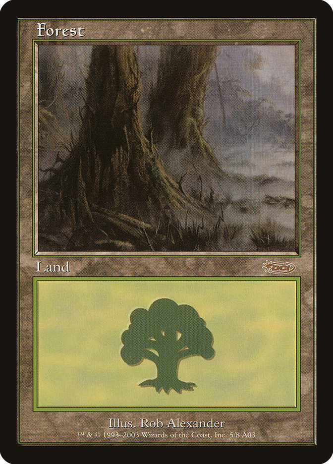 Forest (5) [Arena League 2003] Magic: The Gathering