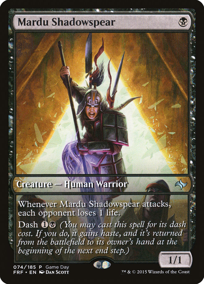 Mardu Shadowspear (Game Day) [Fate Reforged Promos] Magic: The Gathering