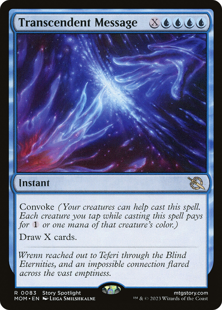 Transcendent Message [March of the Machine] Magic: The Gathering