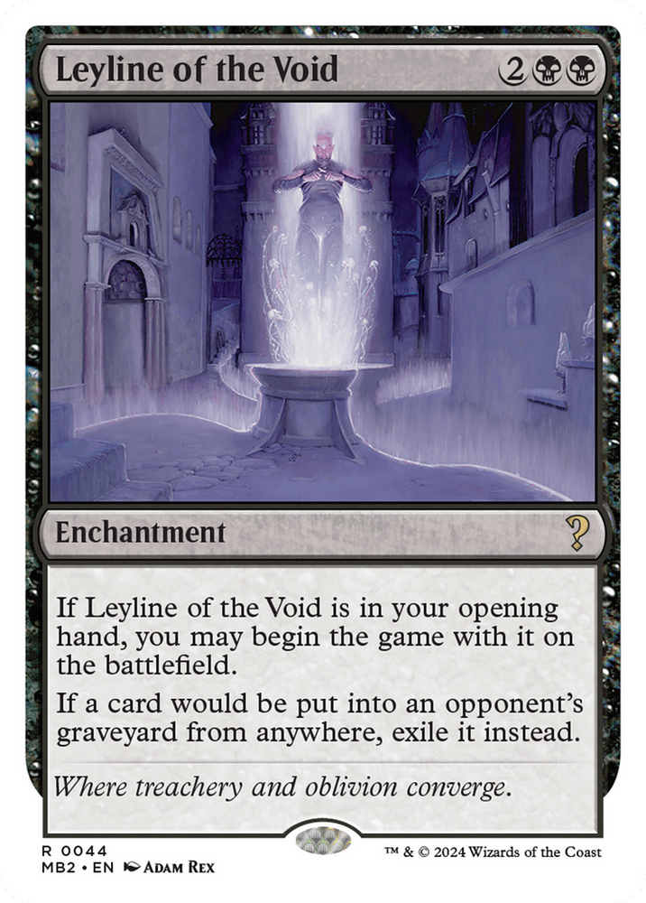 Leyline of the Void (White Border) [Mystery Booster 2] Magic: The Gathering