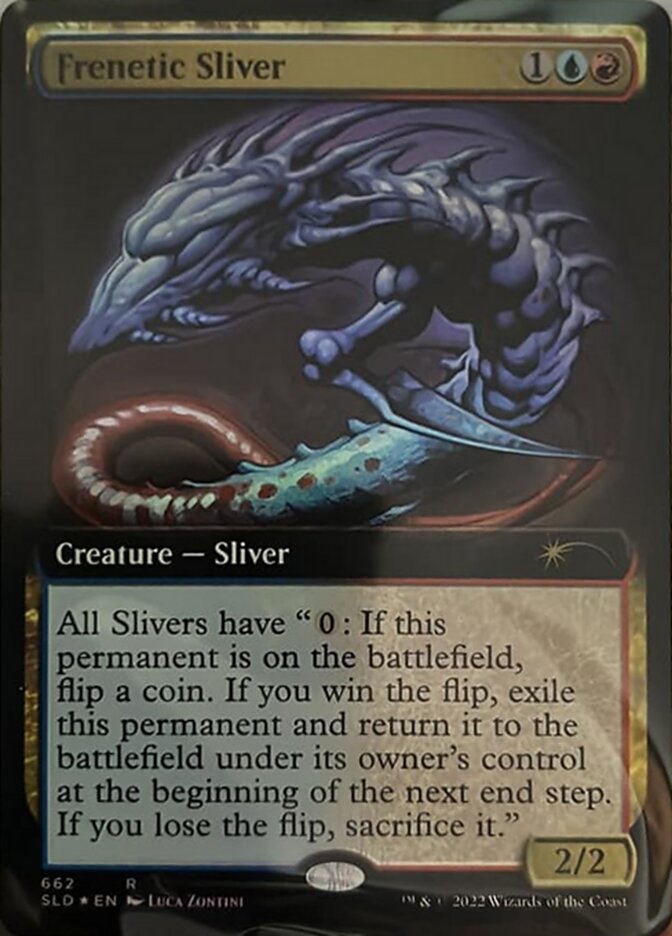 Frenetic Sliver (Extended Art) [Secret Lair Drop Promos] Magic: The Gathering
