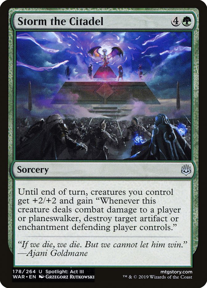 Storm the Citadel [War of the Spark] Magic: The Gathering
