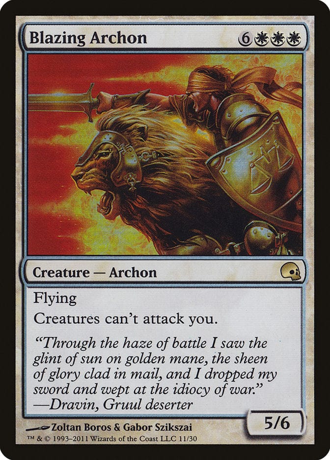 Blazing Archon [Premium Deck Series: Graveborn] Magic: The Gathering