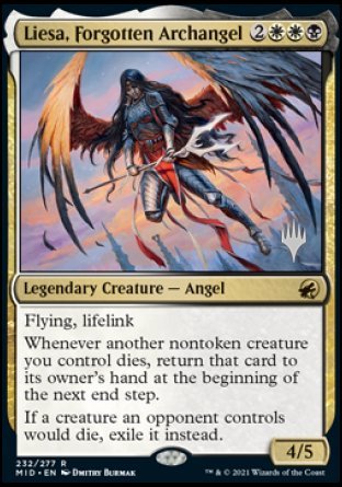 Liesa, Forgotten Archangel (Promo Pack) [Innistrad: Midnight Hunt Promos] Magic: The Gathering
