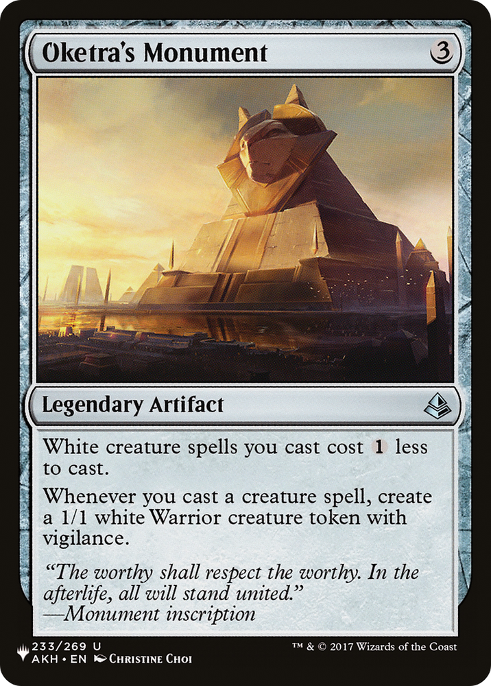Oketra's Monument [Secret Lair: Angels] Magic: The Gathering