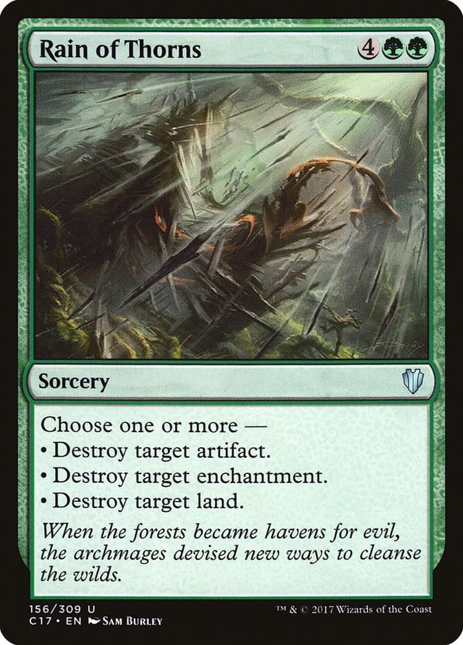 Rain of Thorns [Commander 2017] Magic: The Gathering