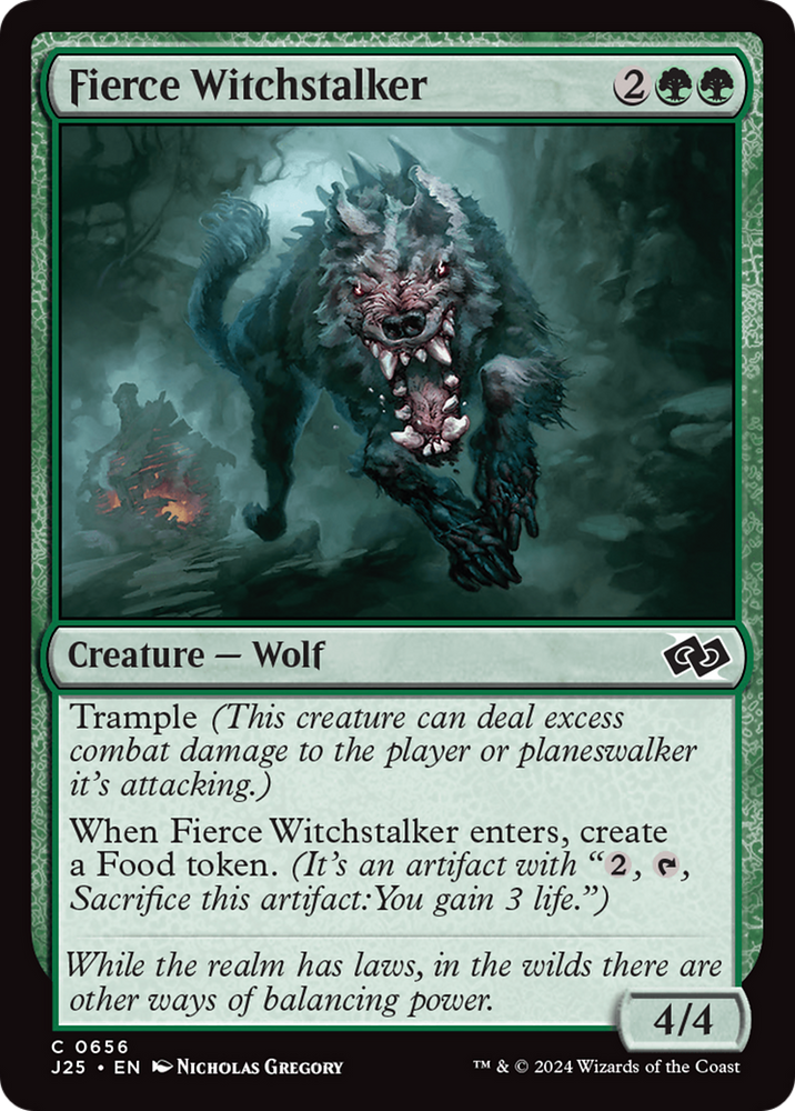 Fierce Witchstalker [Foundations Jumpstart] Magic: The Gathering