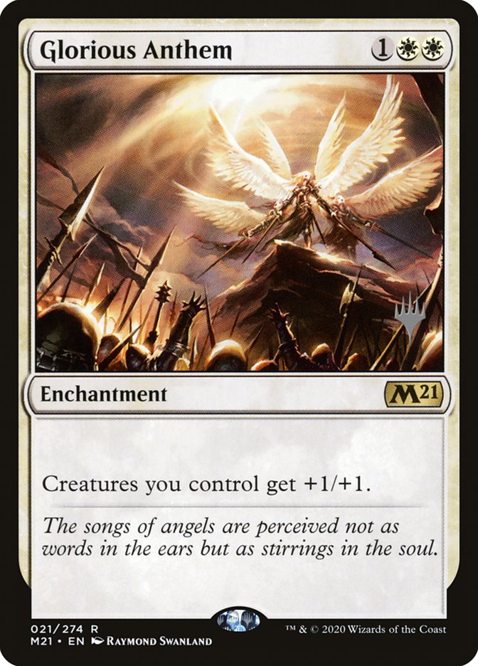 Glorious Anthem (Promo Pack) [Core Set 2021 Promos] Magic: The Gathering
