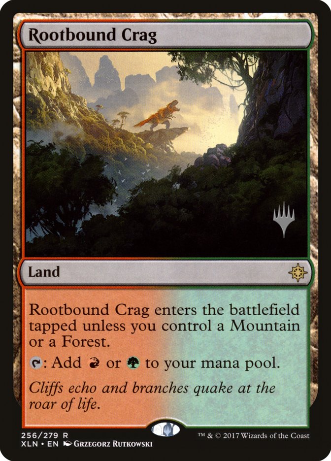 Rootbound Crag (Promo Pack) [Ixalan Promos] Magic: The Gathering