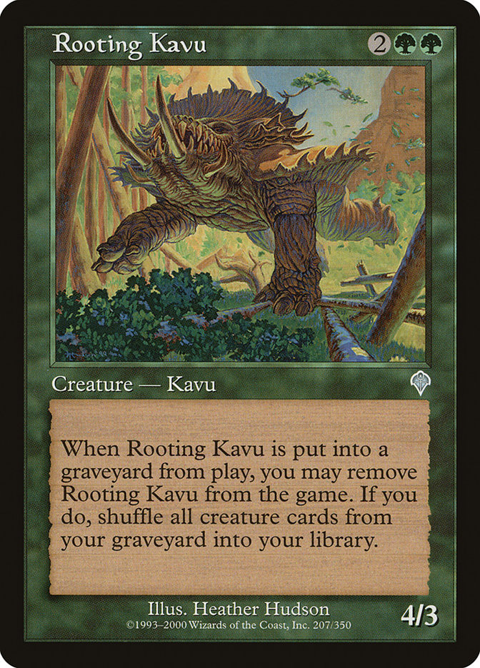 Rooting Kavu [Invasion] Magic: The Gathering
