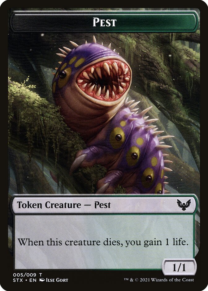 Pest (005) // Blood (017) Double-Sided Token [Challenger Decks 2022 Tokens] Magic: The Gathering