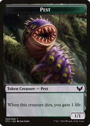 Pest (005) // Blood (017) Double-Sided Token [Challenger Decks 2022 Tokens] Magic: The Gathering