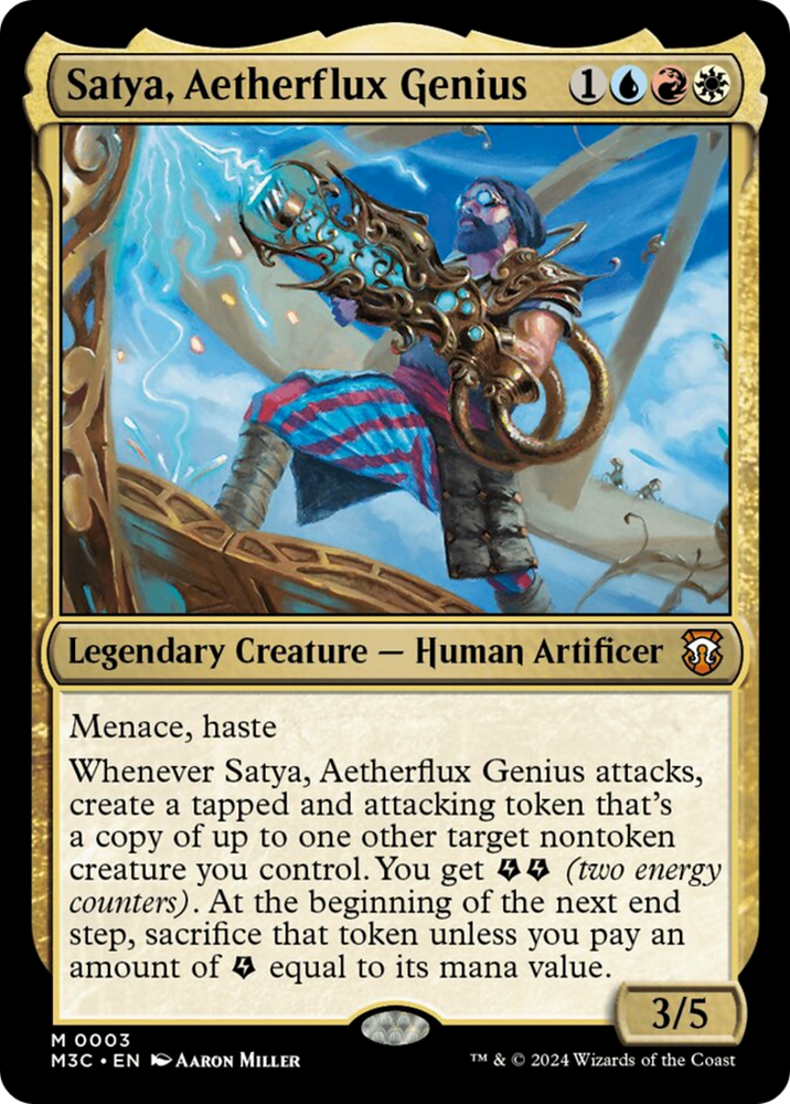 Satya, Aetherflux Genius [Modern Horizons 3 Commander] Magic: The Gathering