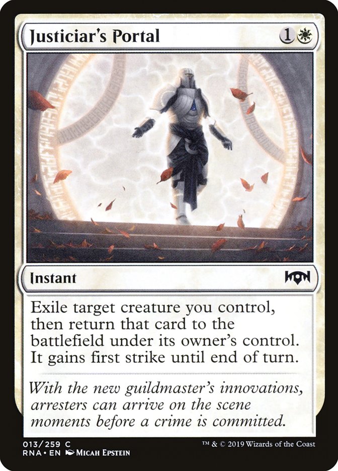Justiciar's Portal [Ravnica Allegiance] Magic: The Gathering
