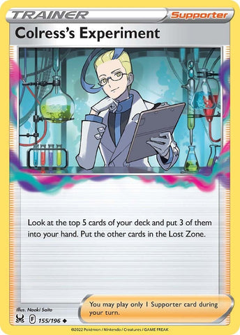Colress's Experiment (155/196) [Sword & Shield: Lost Origin] - Pokemon Cards For Your TCG Needs!