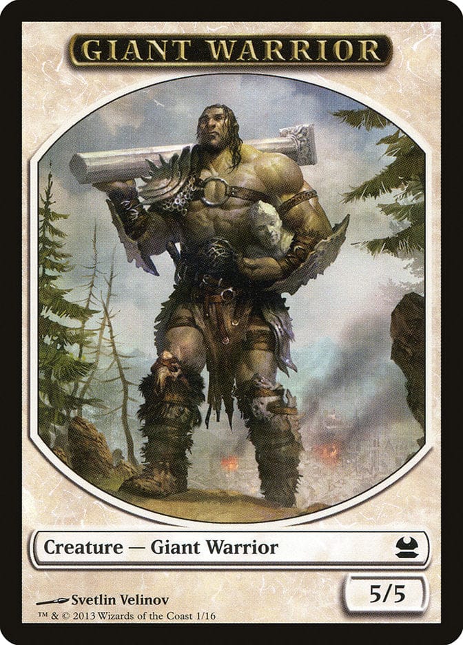 Giant Warrior Token [Modern Masters Tokens] Magic: The Gathering