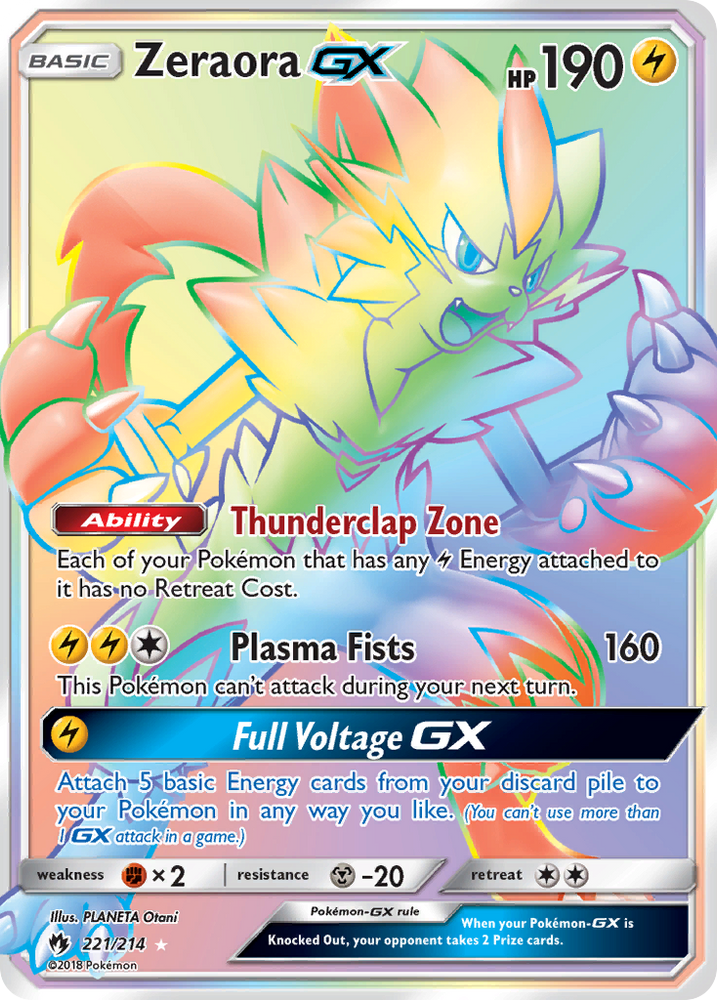 Zeraora GX (221/214) [Sun & Moon: Lost Thunder] Pokémon