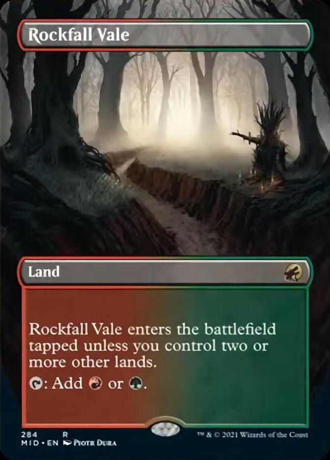 Rockfall Vale (Borderless Alternate Art) [Innistrad: Midnight Hunt] Magic: The Gathering