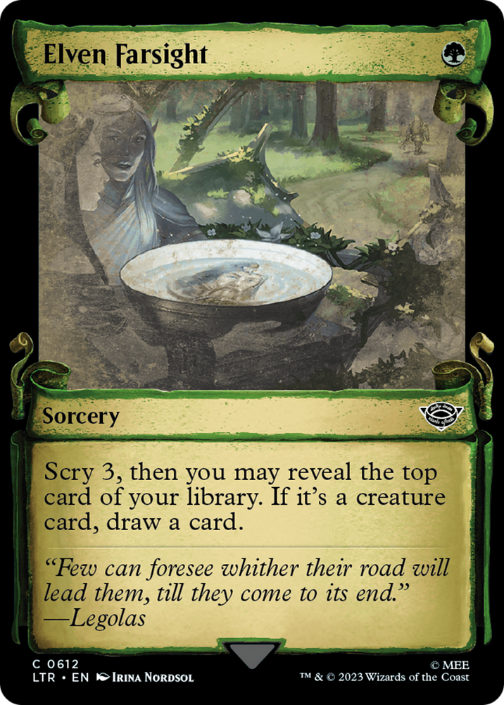 Elven Farsight [The Lord of the Rings: Tales of Middle-Earth Showcase Scrolls] Magic: The Gathering