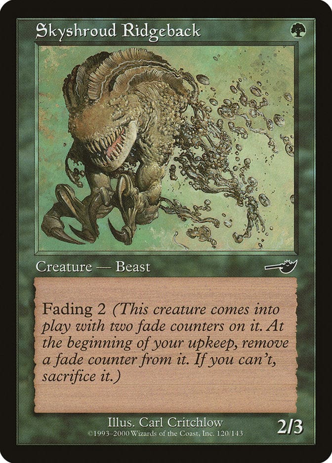 Skyshroud Ridgeback [Nemesis] Magic: The Gathering