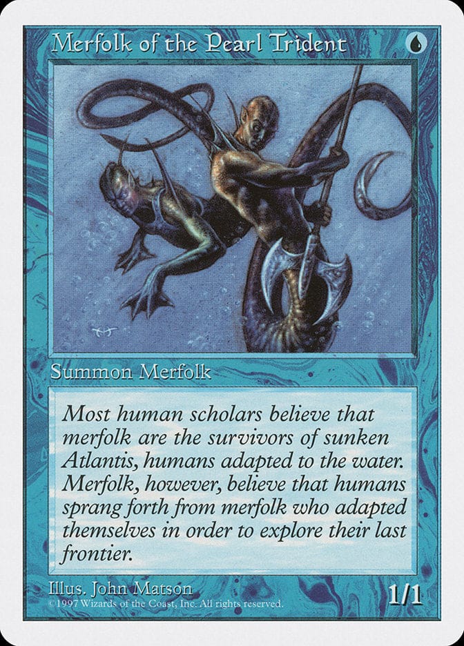 Merfolk of the Pearl Trident [Fifth Edition] Magic: The Gathering