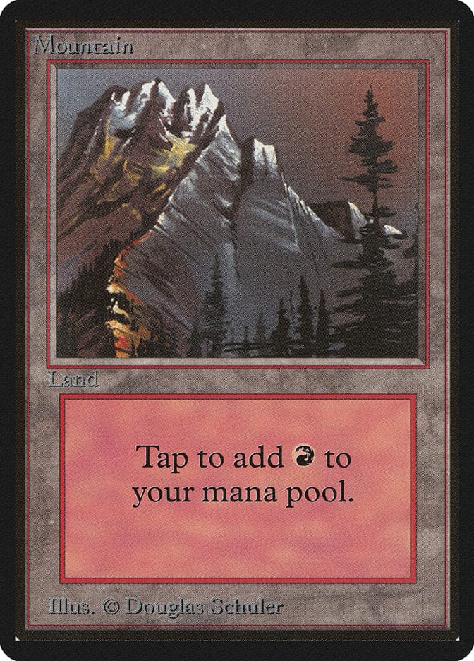 Mountain (297) [Beta Edition] Magic: The Gathering